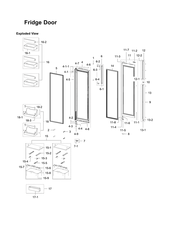 Refrigerator door