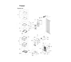 Samsung RS22HDHPNWW/AA-01 freezer parts diagram