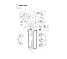 Samsung RS22HDHPNWW/AA-01 freezer door parts diagram