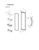 Refrigerator door parts