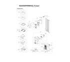 Samsung RS22HDHPNWW/AA-02 freezer parts diagram