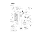 Samsung RS22HDHPNWW/AA-02 cabinet parts diagram