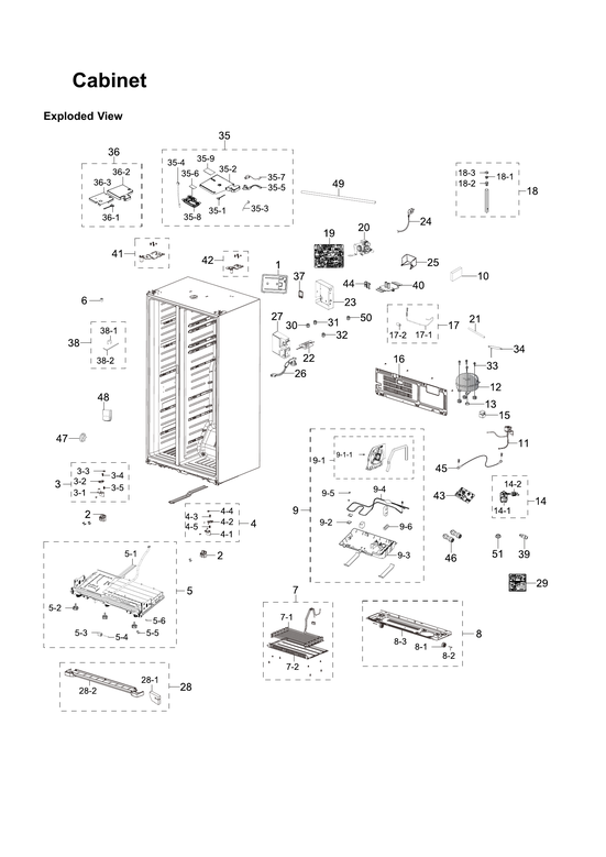 Cabinet parts
