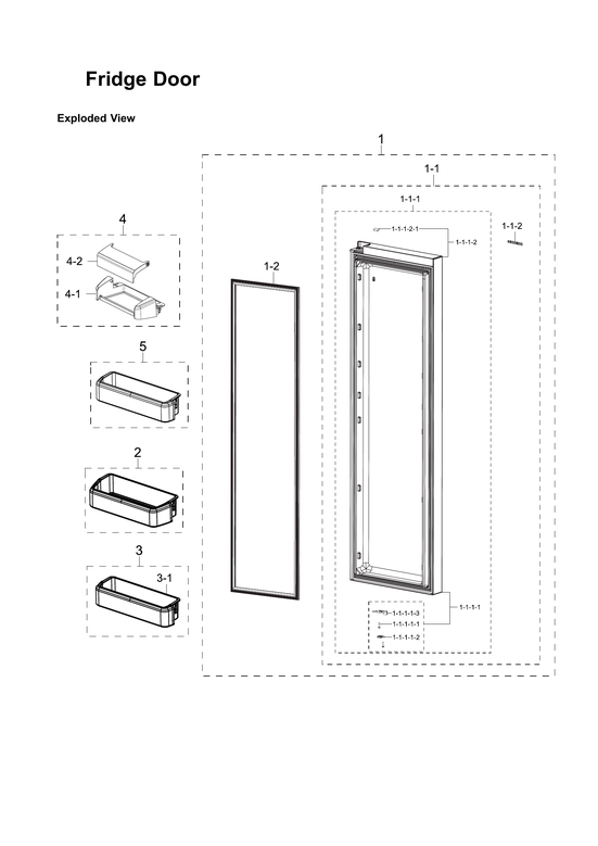 Refrigerator door parts