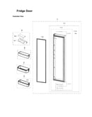 Refrigerator door parts