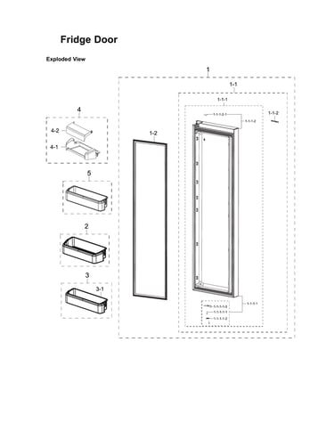 Refrigerator door parts