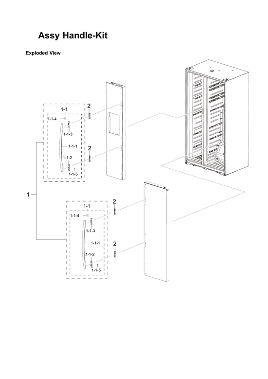 Handke kit assy