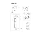 Samsung RS22HDHPNWW/AA-03 freezer door parts diagram