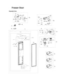 Freezer door parts