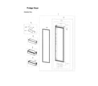 Samsung RS22HDHPNWW/AA-03 refrigerator door parts diagram