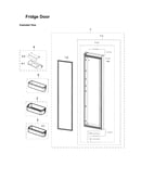 Refrigerator door parts
