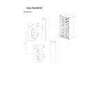 Samsung RS22HDHPNWW/AA-03 handle kit assy diagram