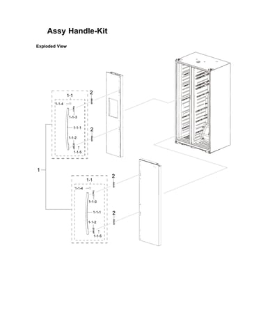 Handle kit assy