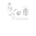 Samsung WF331ANR/XAA-03 main assy diagram