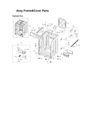 Frame & cover assy