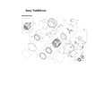 Samsung WF331ANR/XAA-03 tub & drum assy diagram
