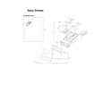 Samsung WF331ANR/XAA-03 drawer assy diagram