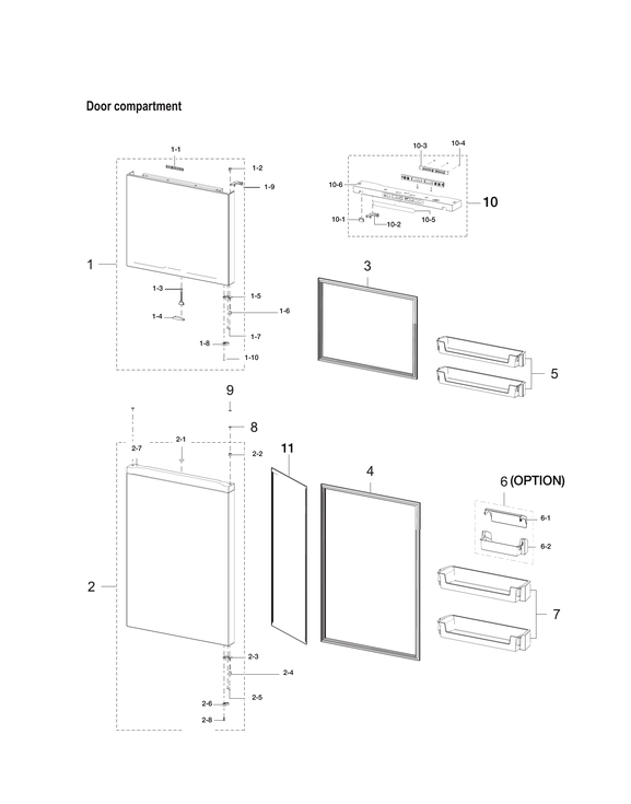 Door compartment