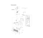 Samsung RT21M6215SR/AA-02 freezer compartment diagram