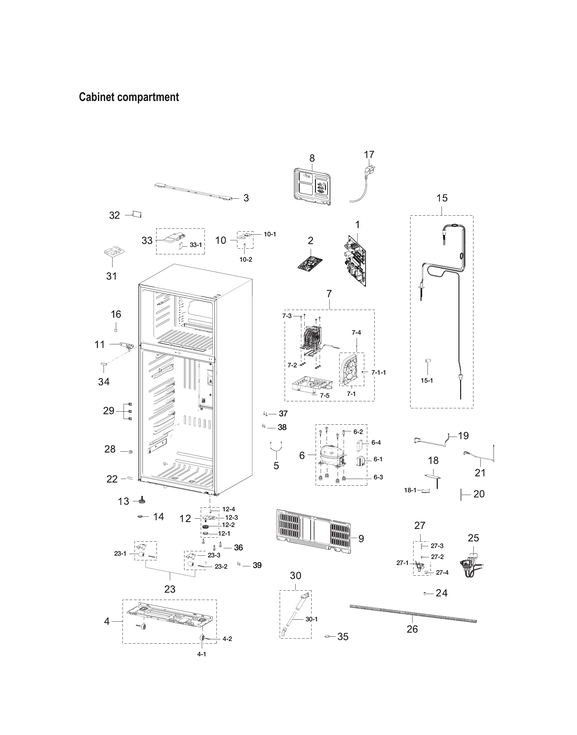 Cabinet compartment