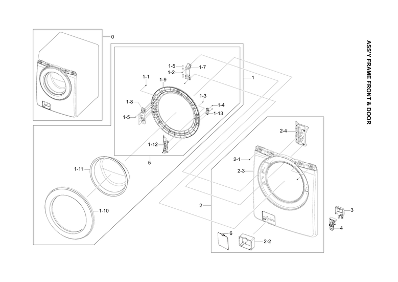 FRONT FRAME & DOOR ASSY