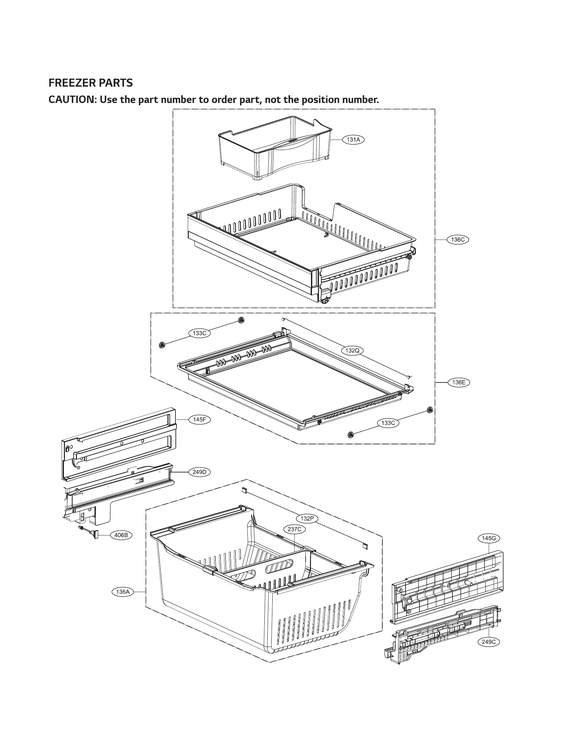 Freezer parts