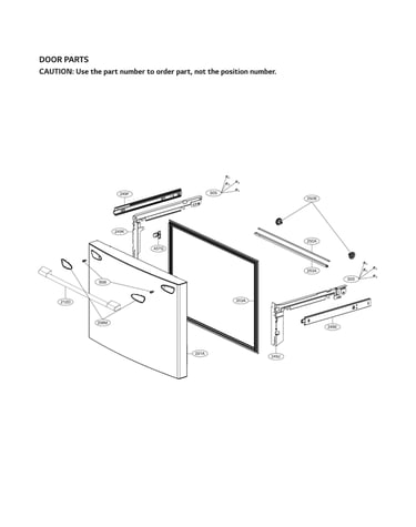 Freezer door parts