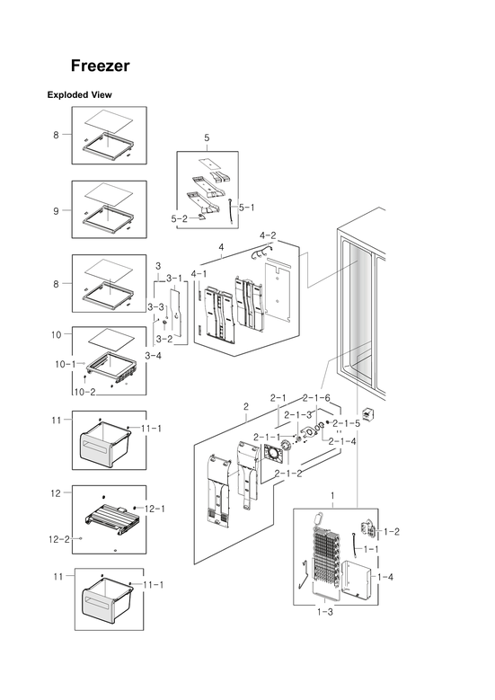 Freezer parts