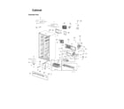 Samsung RSG257AAPN/XAA-01 cabinet parts diagram