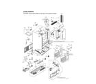 LG LMXC23796S/01 case parts diagram