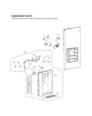 Dispenser door parts
