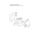 LG LMXC23796S/01 ice maker & ice bin parts diagram