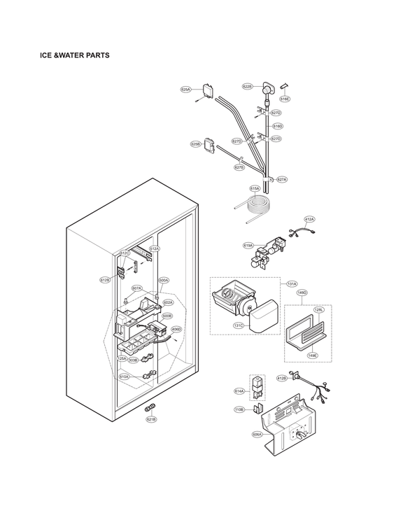 ICE & WATER PARTS