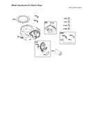 Blower housing/air cleaner