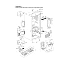 LG LDC24370ST/00 case parts diagram