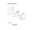 LG LFXS28596M/01 ice maker & ice bin parts diagram