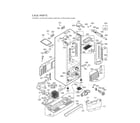 LG LMX25981ST/03 case parts diagram