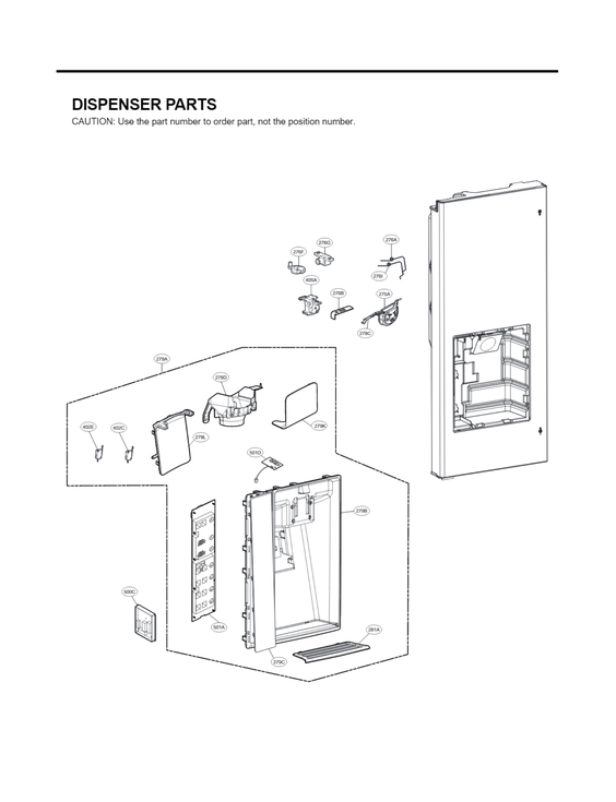 DISPENSER PARTS