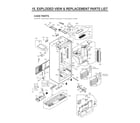 LG LFX31995ST/00 case parts diagram