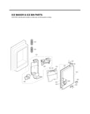 Ice maker & ice bin parts