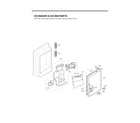 LG LFX32945ST/01 ice maker & ice bin parts diagram