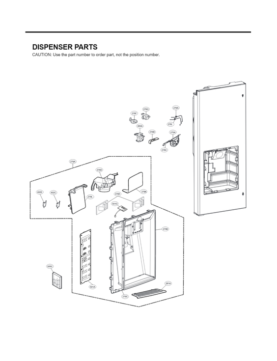 DISPENSER PARTS