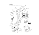 LG LFXS24626D/00 case parts diagram