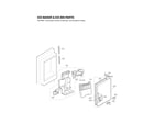 LG LFXS24626D/00 ice maker & ice bin parts diagram