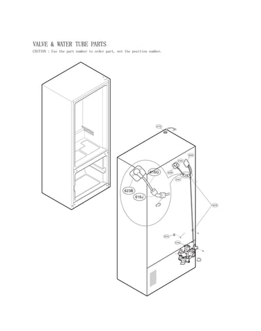 Valve & water tube parts
