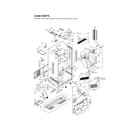 LG LFXS32736D/00 case parts diagram