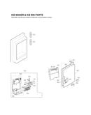 Ice maker & ice bin parts
