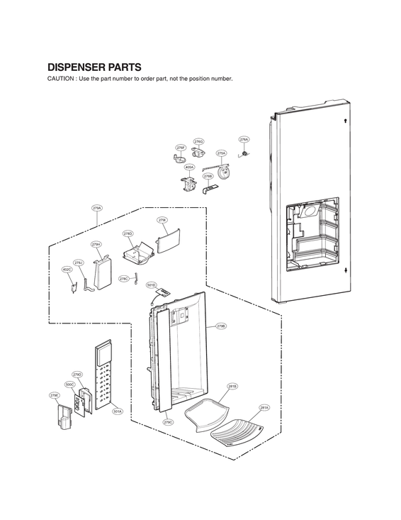 DISPENSER PARTS