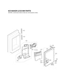 Ice maker & ice bin parts