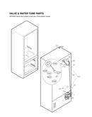 Valve & water tube parts